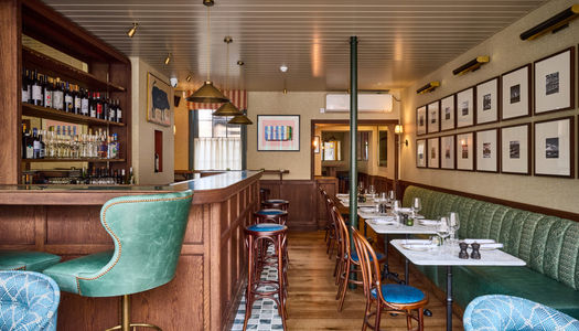 Le Flamant- interior shot of the wine bar and restaurant in Lindfield