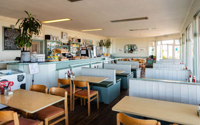 interior shot of the Roedean Cafe
