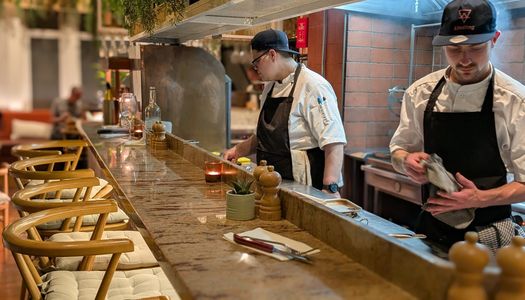 counter table at Kindling