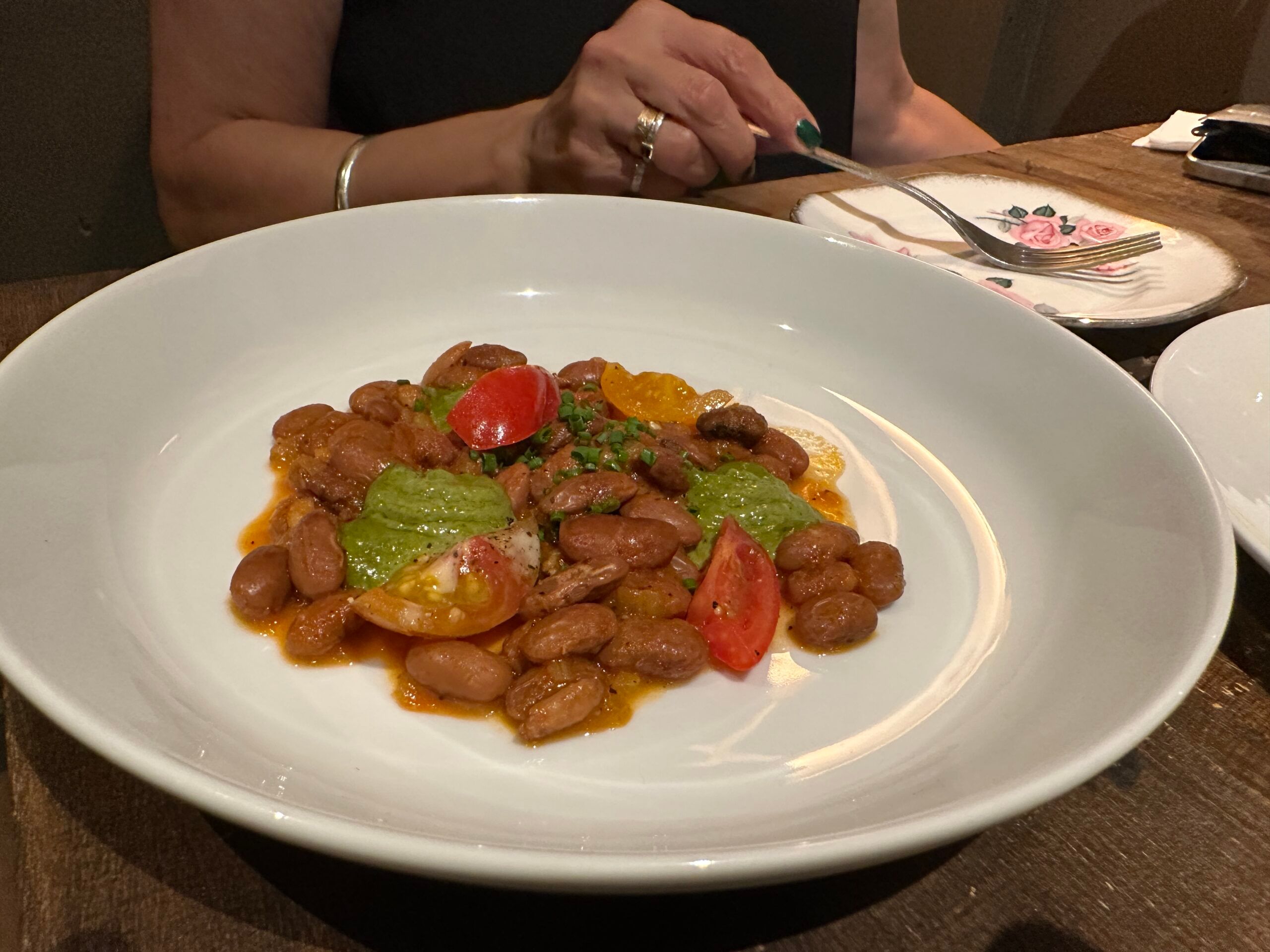slow roast pork belly with beans, tomato and pesto. Barbino Brighton - Exclusive Pop-Up From Cin Cin’s Head Chef 