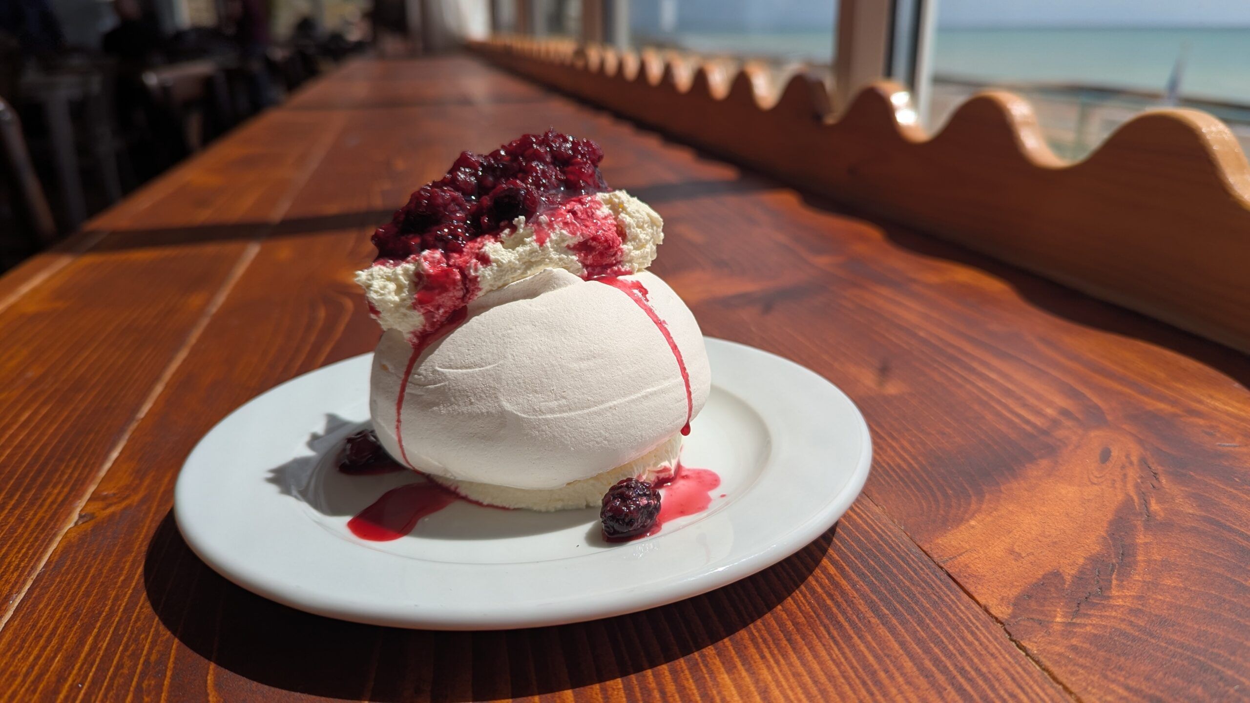 side shot of the dessert