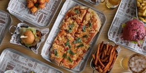 Freshly baked pizza served at Bench Sports Bar in Brighton. Freshly baked pizza served at Bench Sports Bar in Brighton.