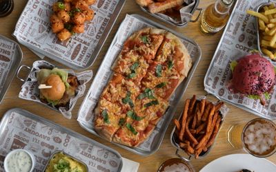 Freshly baked pizza served at Bench Sports Bar in Brighton. Freshly baked pizza served at Bench Sports Bar in Brighton.
