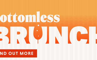 promotional artwork for the bottomless brunch at The Font pub in Brighton