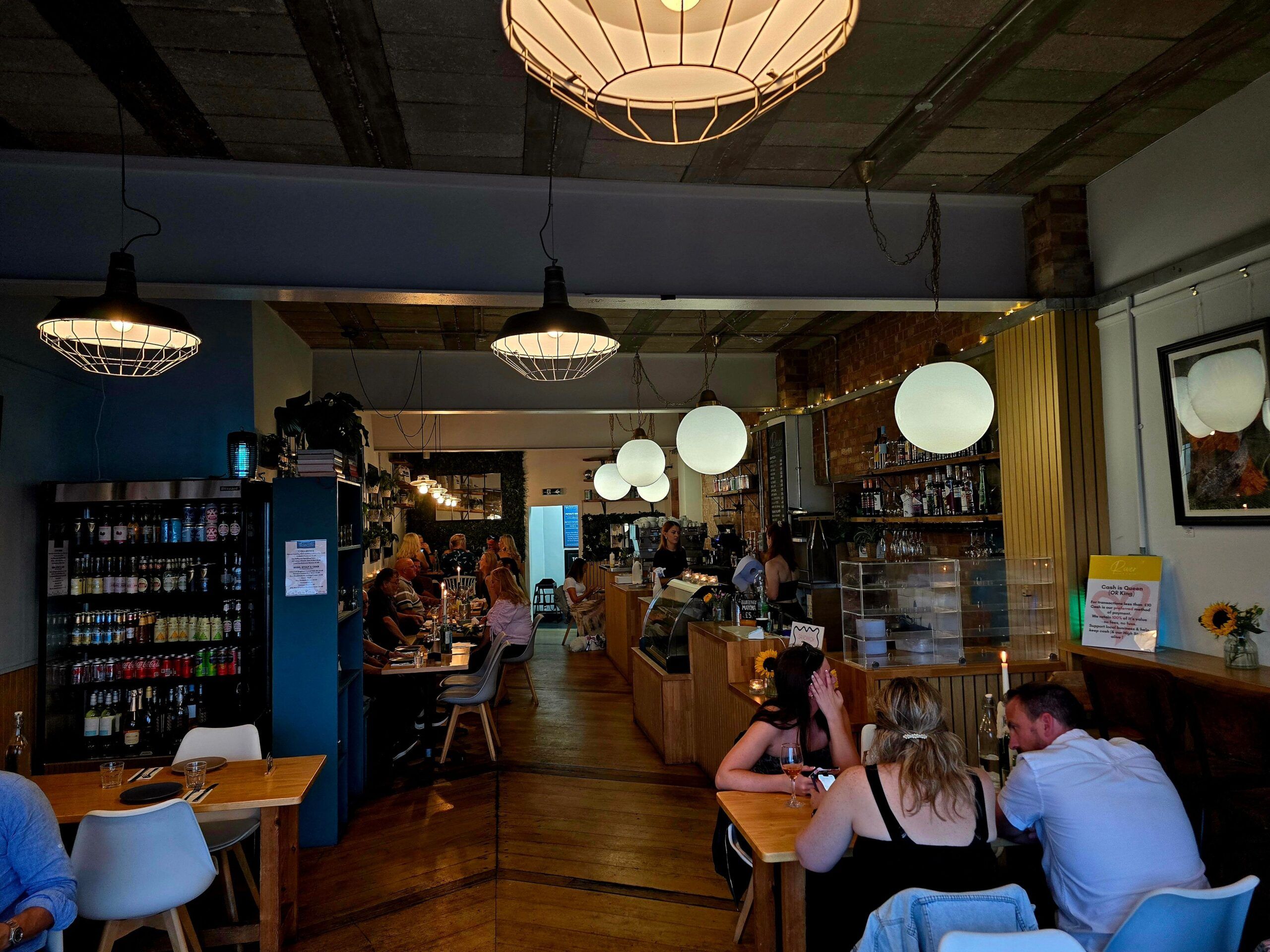interior shot of River beach cafe during Thai Night