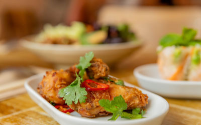 side shot of the fried dish