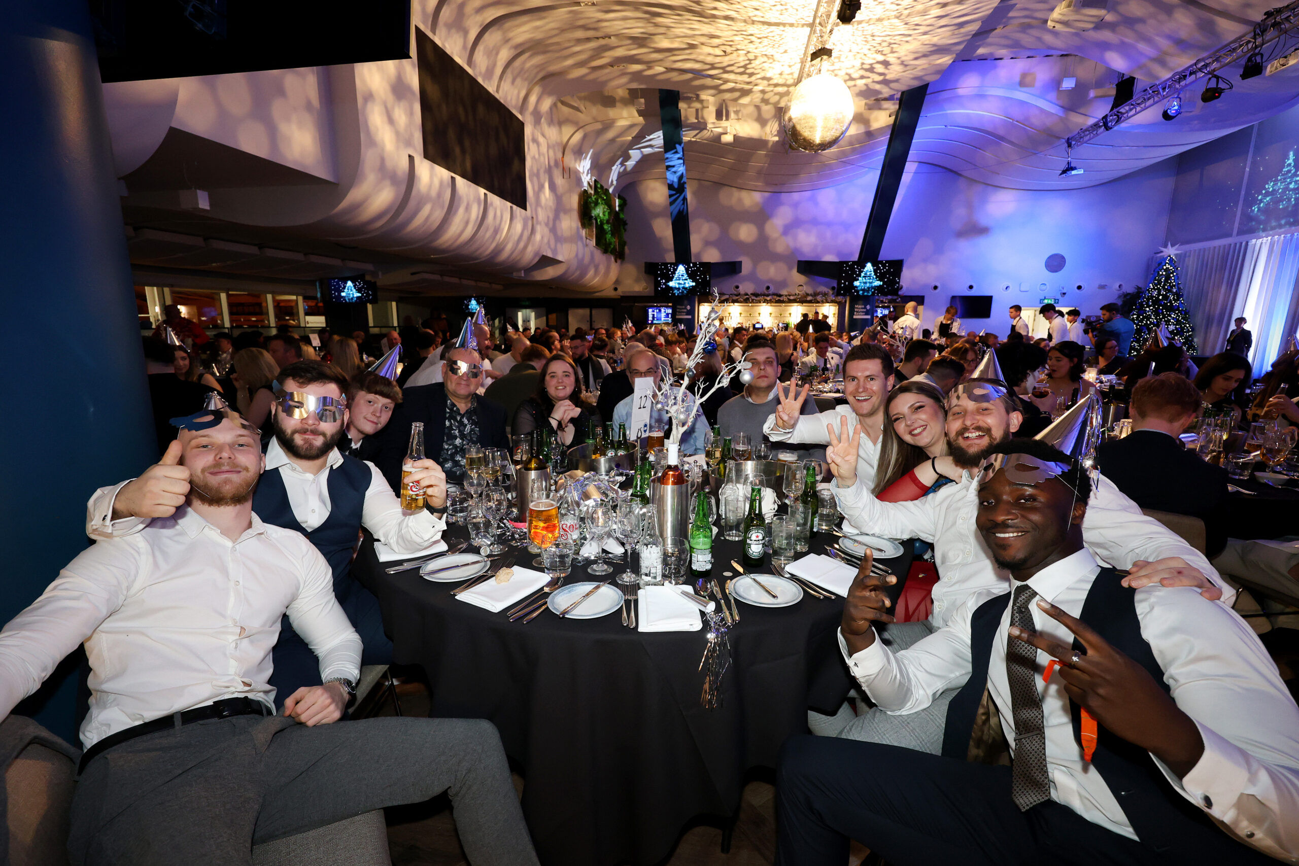 christmas party shot