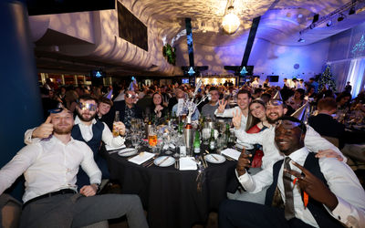 christmas party shot