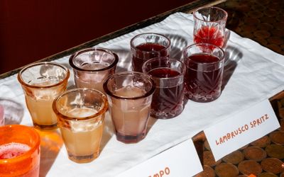 couple of small drinks next to each other at Bar 50ml brighton