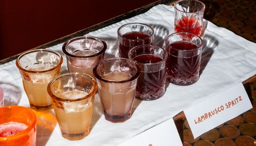 couple of small drinks next to each other at Bar 50ml brighton