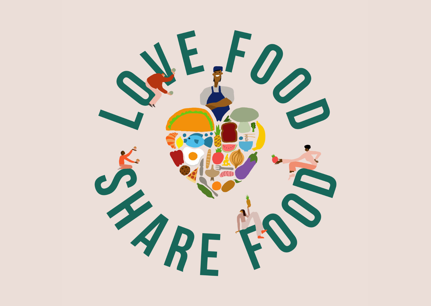 Love Food Share Food logo - Fighting Brighton Food Poverty