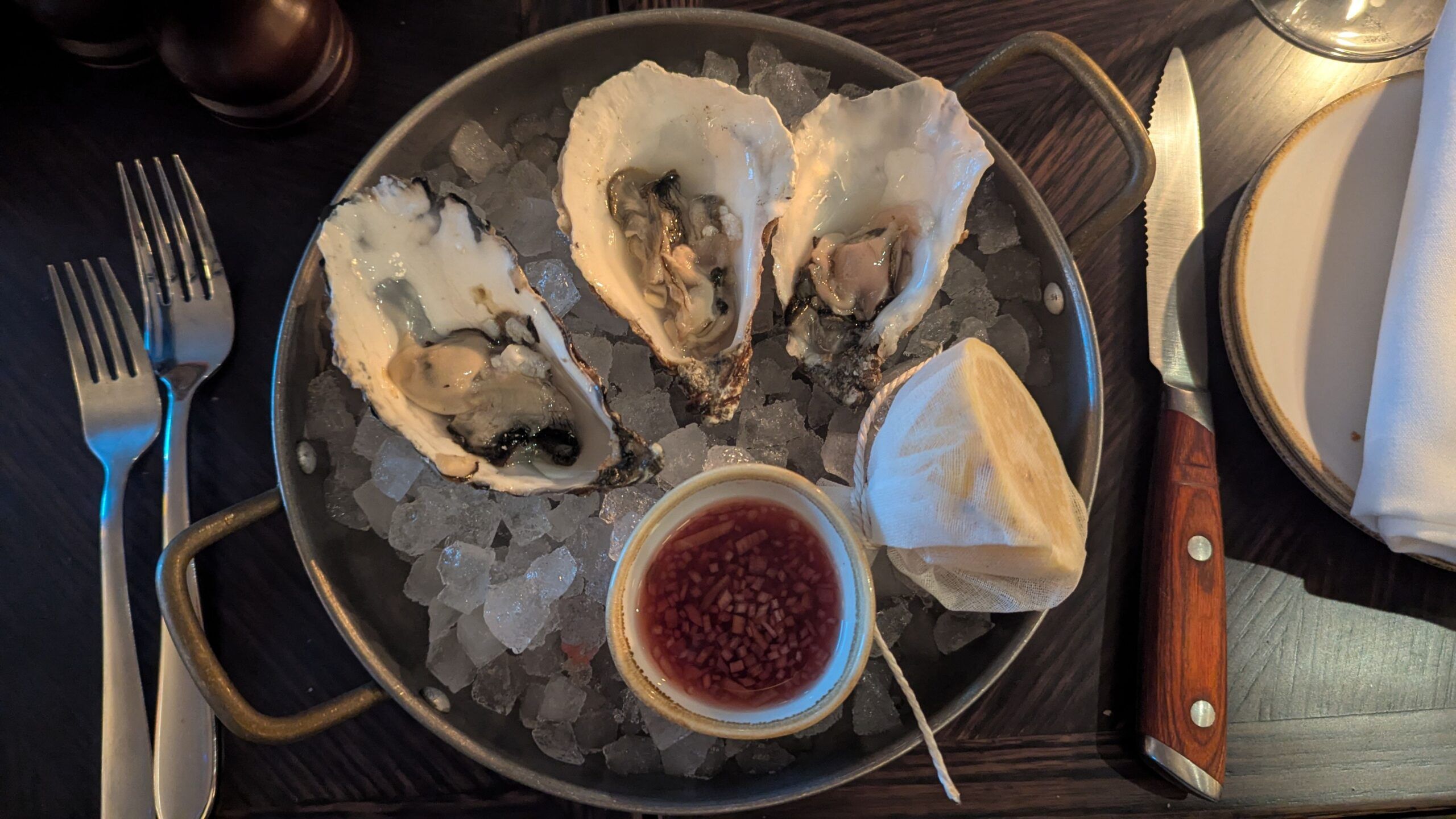 fresh oysters