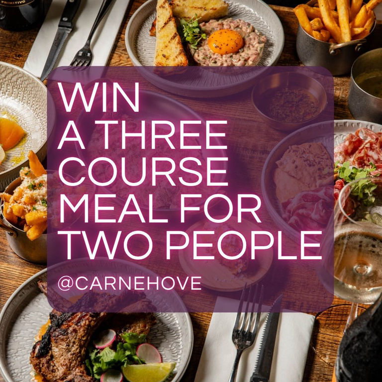 win a three course meal for two people at Carne