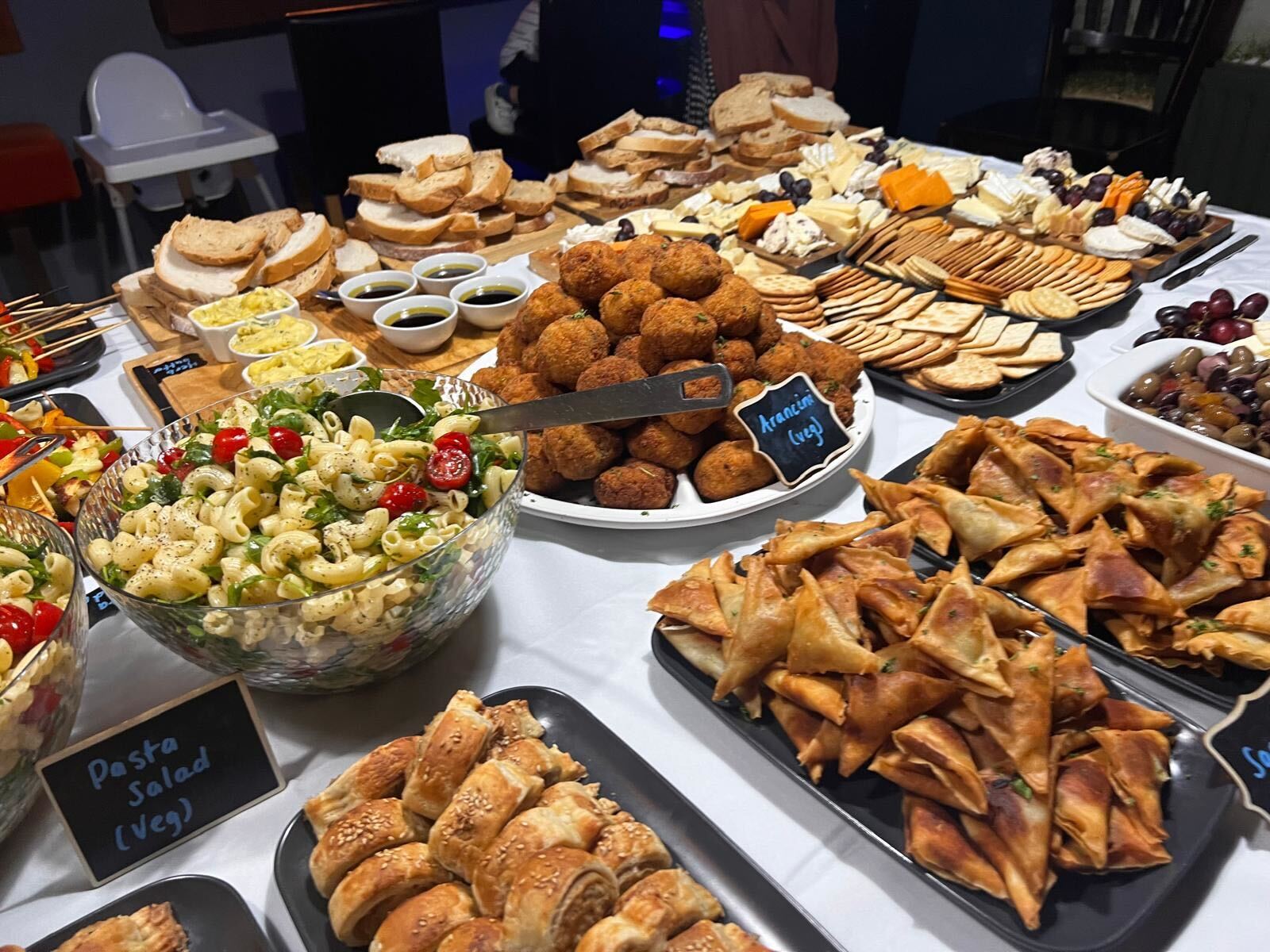 buffet selection at The Hartington pub. 