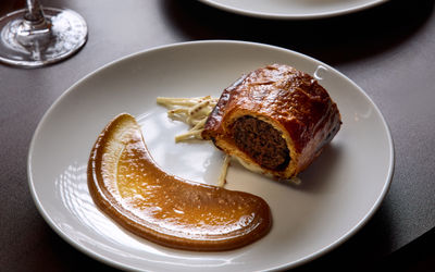 Sausage role from above