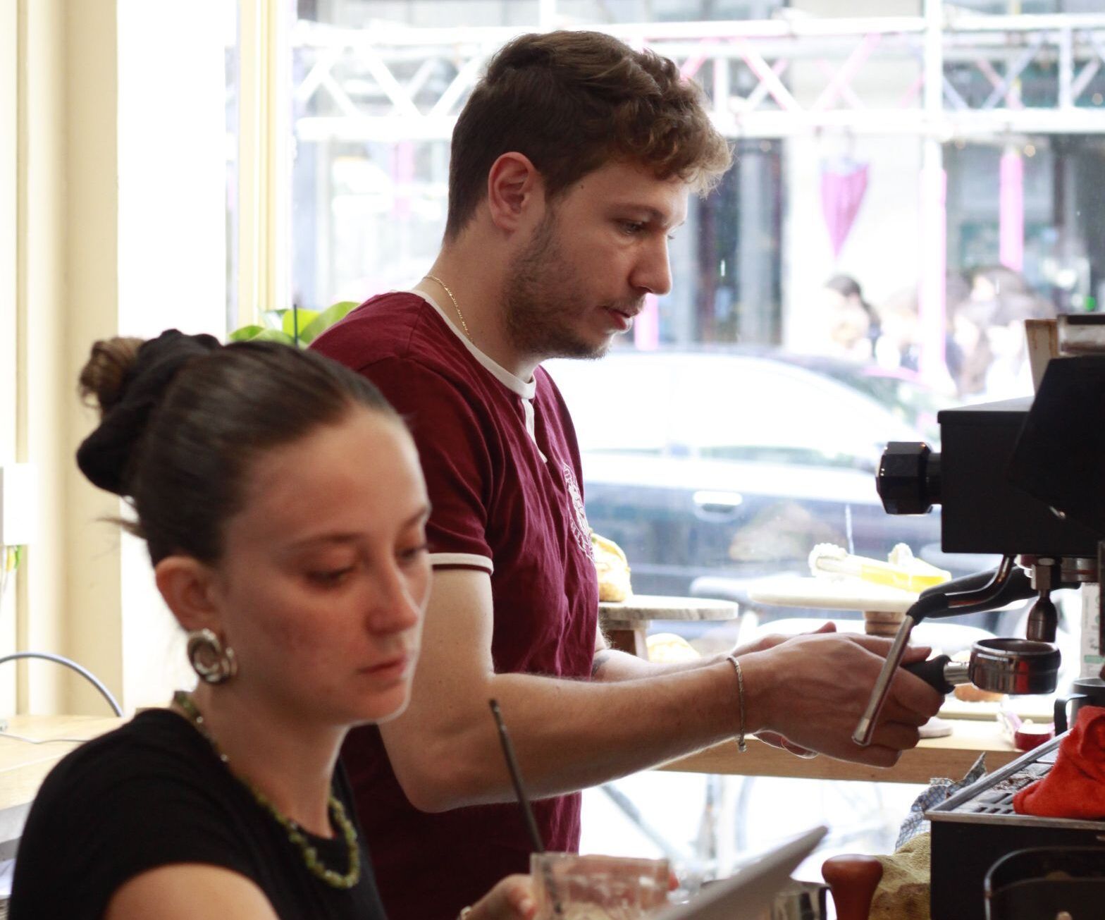 waiters preparing coffees at A Table