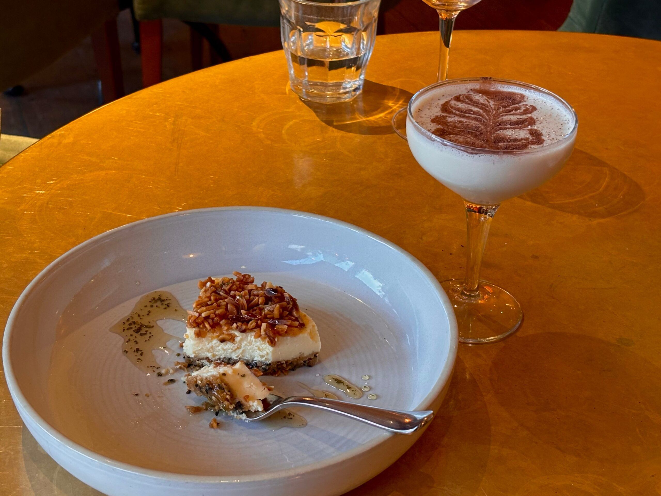 Baked Black Sesame Cheesecake