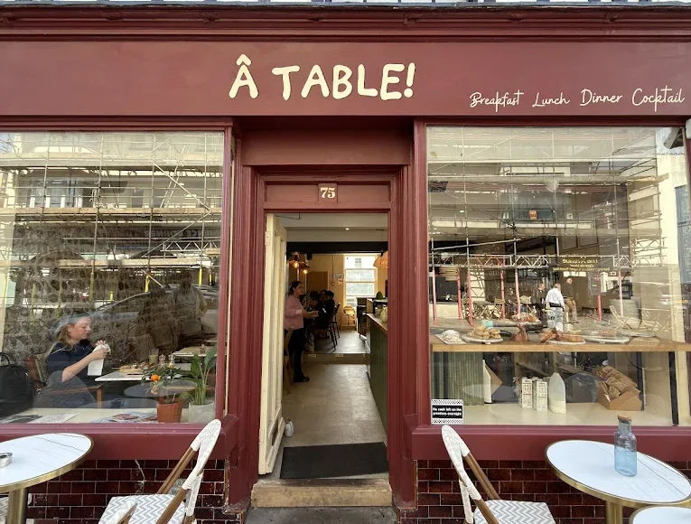 a table exterior shot of the venue