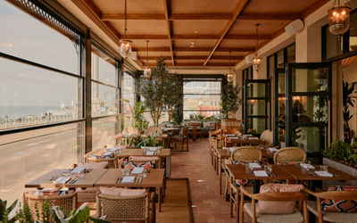 Terrace area at The Salt Room, opposite the West Pier. Large terrace area
