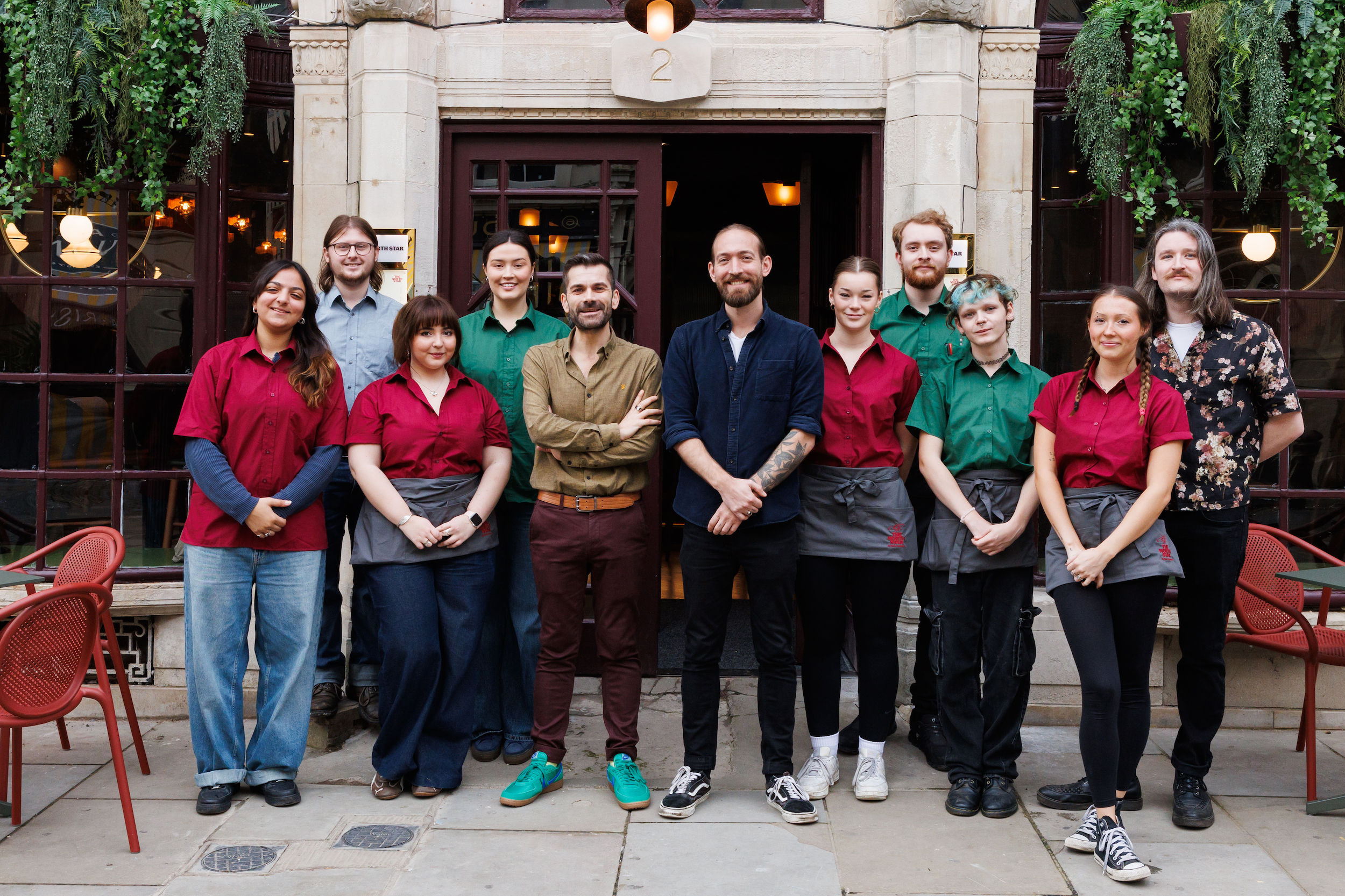 The whole Team Dominca team outside The North Star in Brighton, warm and cosy pub, new for 2025