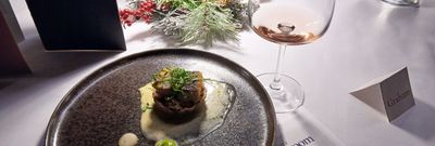 the sea bass on an aniseed tartle