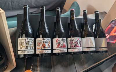 six bottles of Artelium Wine