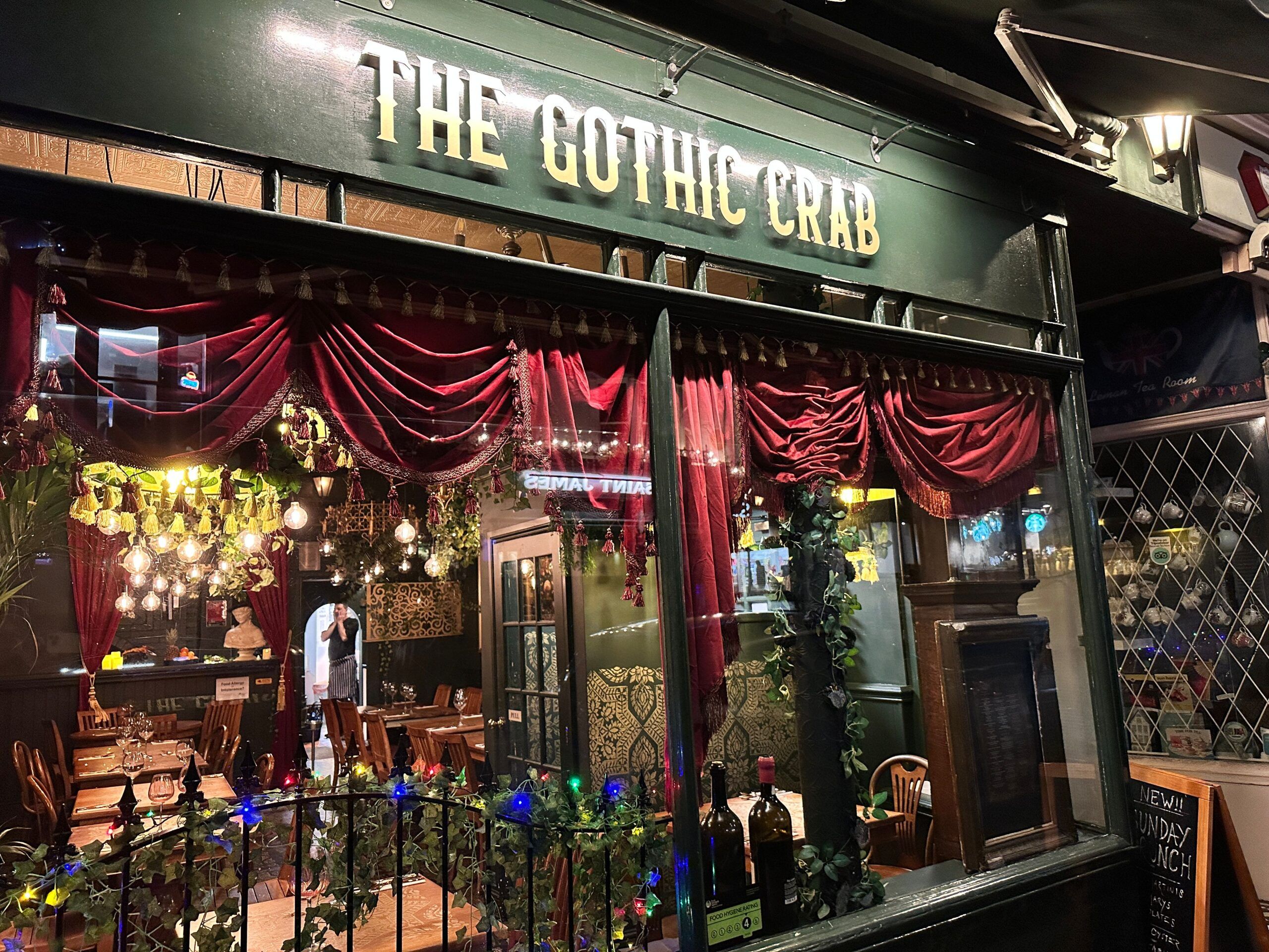 exterior shot of the Gothic Crab