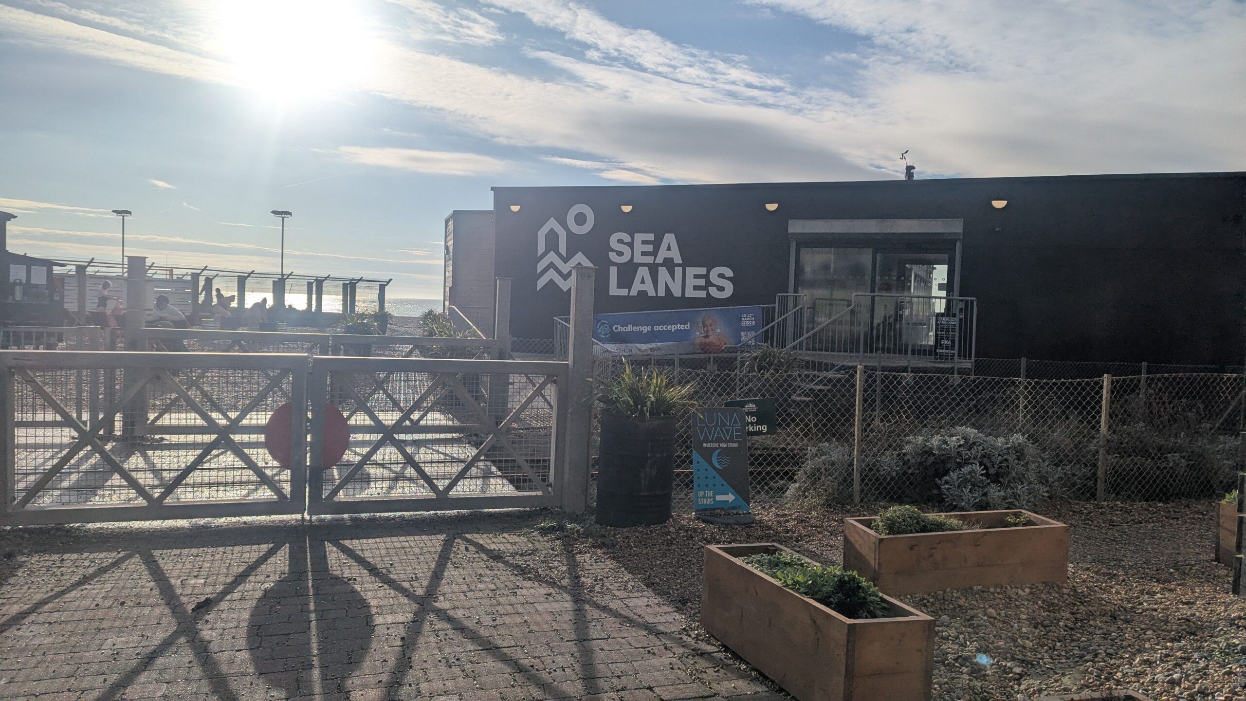 exterior shot of the sea lanes