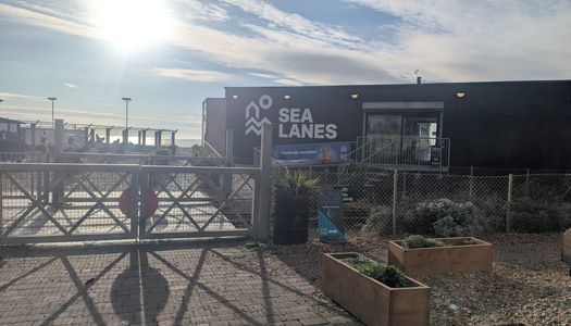 exterior shot of the sea lanes