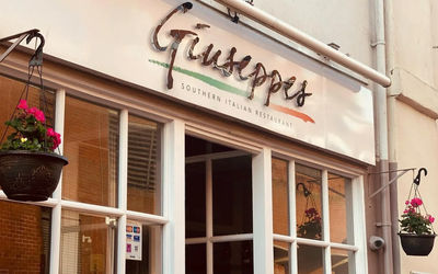 Giuseppes Italian Kitchen - worthing restaurant with hanging flowers