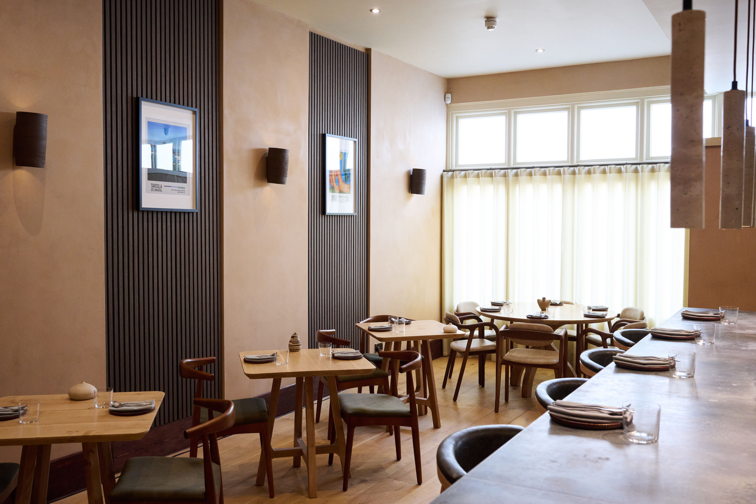 The interior of Maré restaurant in Hove 
