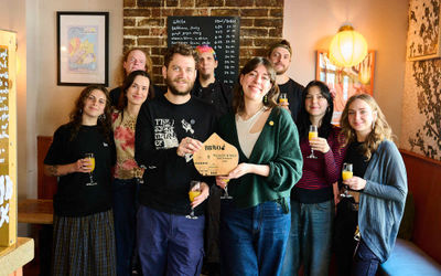 The team at The Earth and Stars. Winners of Plant Champions 2026 at the BRAVO Awards.