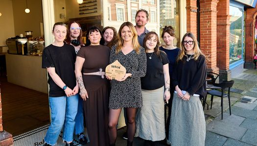 Bayon Bakery, winners of the Best Sweets and Treats at the 2026 BRAVO Awards. New BRAVO category for 2026. Amber Sterck and her team celebrating the win. Next to Hove station.