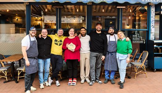 Best Value Brighton - Fatto A Mano in Brighton and Hove. Neopolitan style pizza - great value, cheap eats in Brighton. The Fatto A Mano team enjoying their BRAVO trophy - winners in 2026.