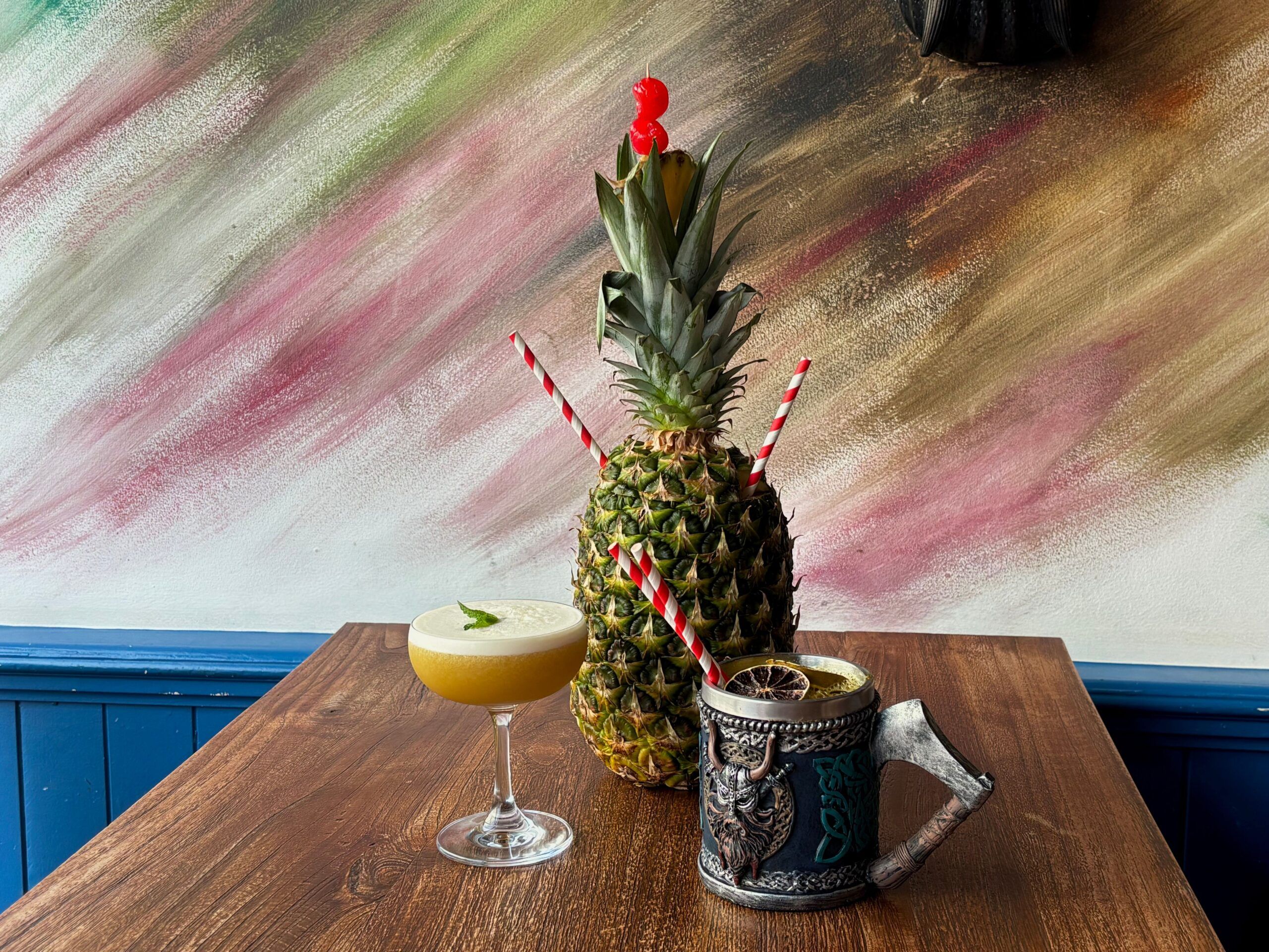 two cocktails on the table