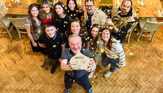 Brunch Brighton - BRAVO Winner 2026. Overhead shot of the Jo and Co team in Hove, who won best brunch in Brighton and Hove. Serving the best brunch in Brighton every day of the week.Voted for by Brighton locals.