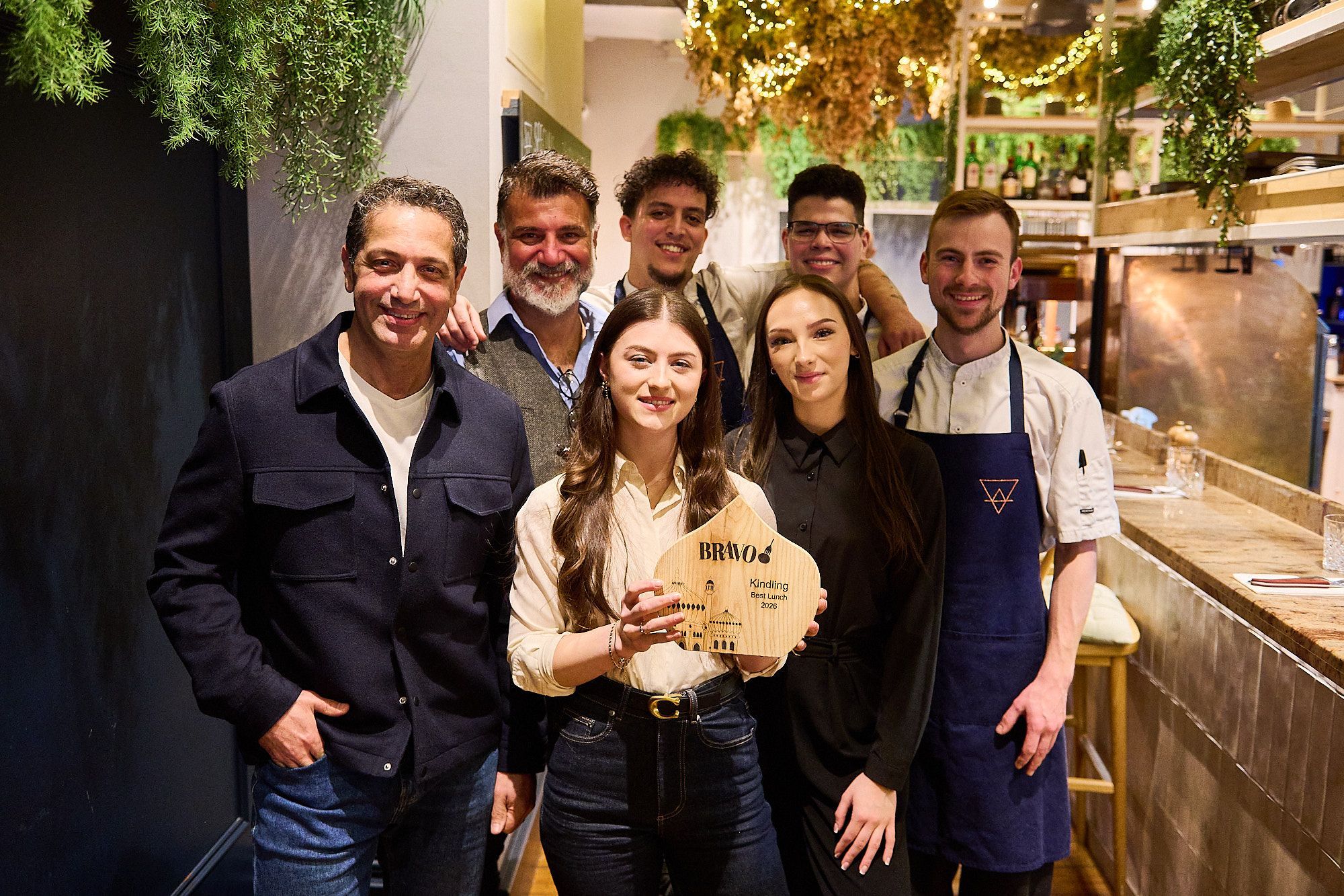 Kindling Restaurant in East Street Brighton. Voted Best Lunch in Brighton by locals in the 2026 BRAVOS