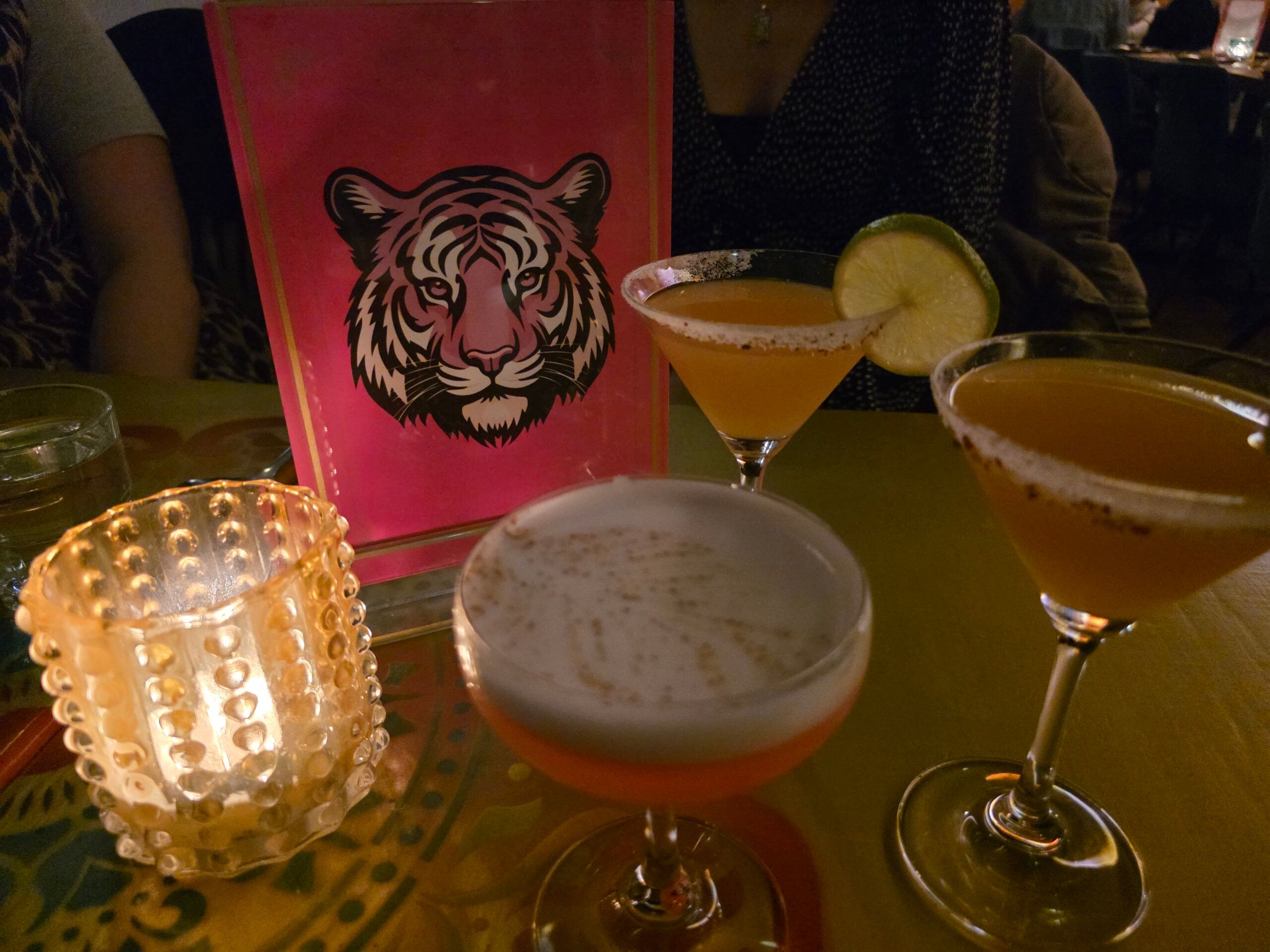 three different cocktails next to each other