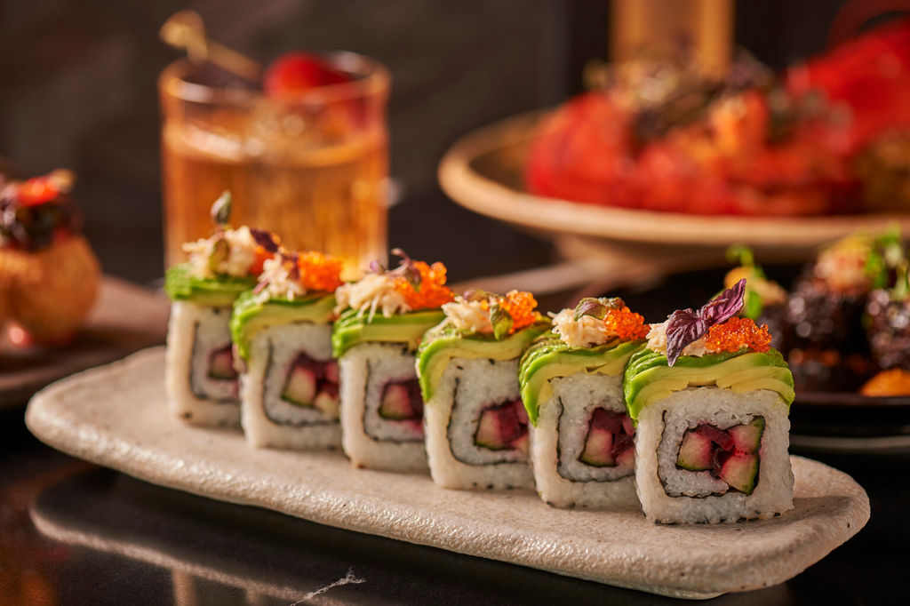 Sora sushi sharing platter. Japanese food at Malmaison on Brighton Marina. New pop up - summer 2026 on Brighton Marina