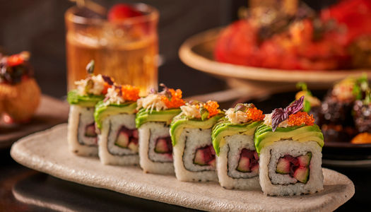 Sora sushi sharing platter. Japanese food at Malmaison on Brighton Marina. New pop up - summer 2026 on Brighton Marina