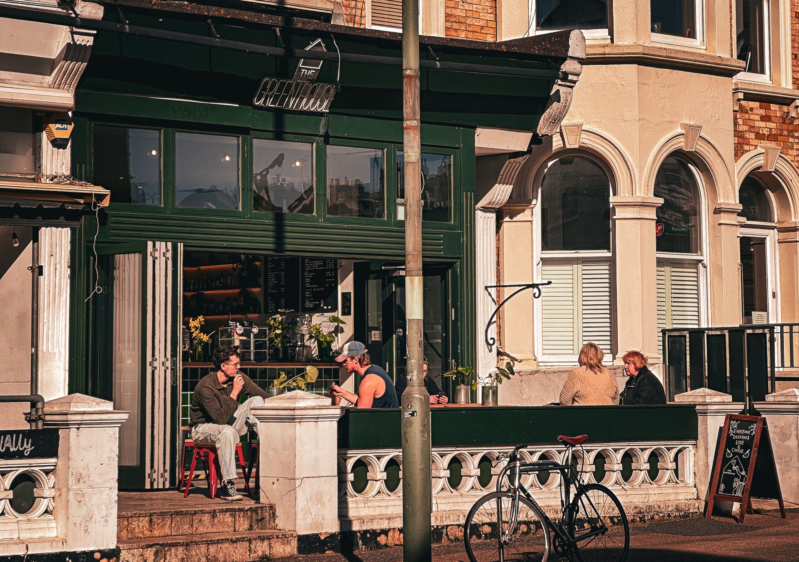 Cafe by Day - The Greenhouse. Picture taken across the road.