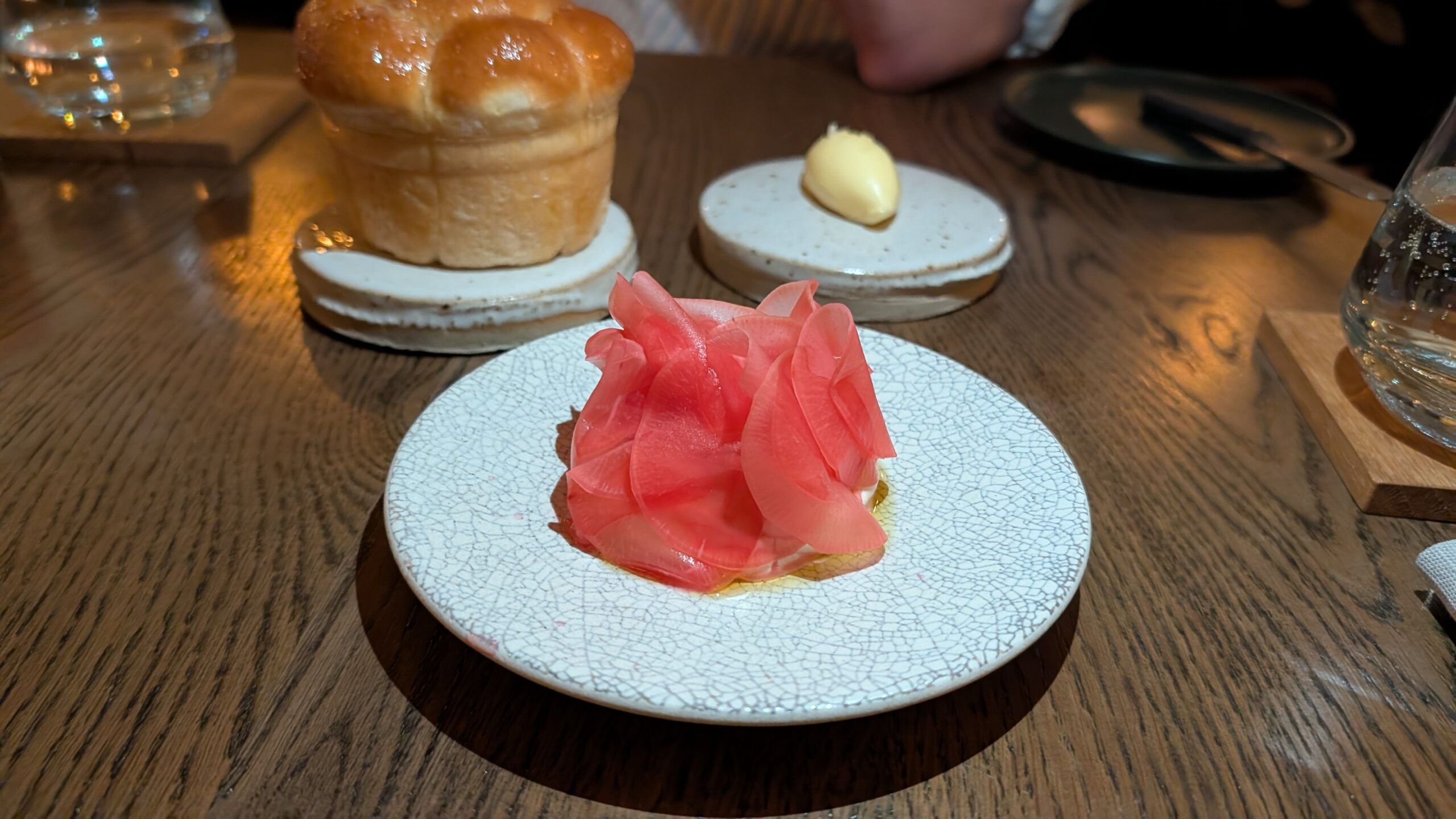 starter featuring smoked cod’s roe