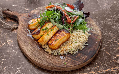 Haloumi salad at Wild Flour Pizza