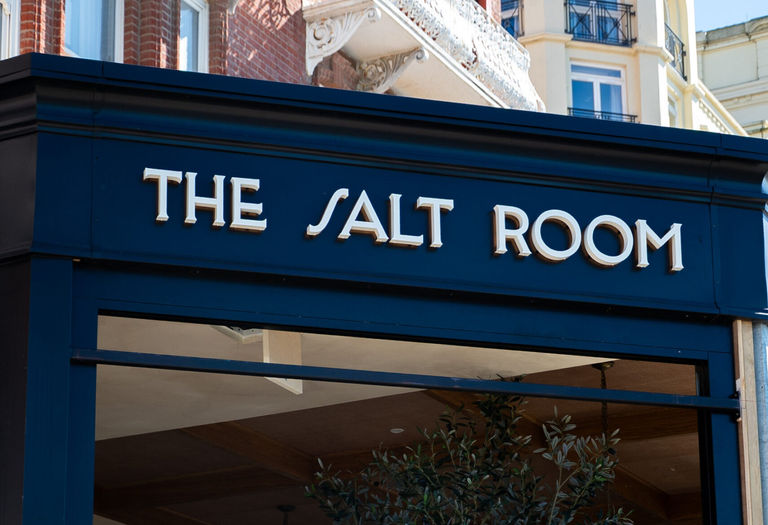 The exterior of the Salt Room in Brighton, which reopens in May 2026. New look, new menu