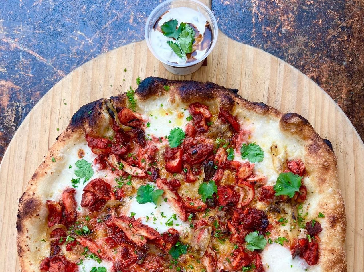 The Tandoori One - Tandoori pizza at Wildflour pizza