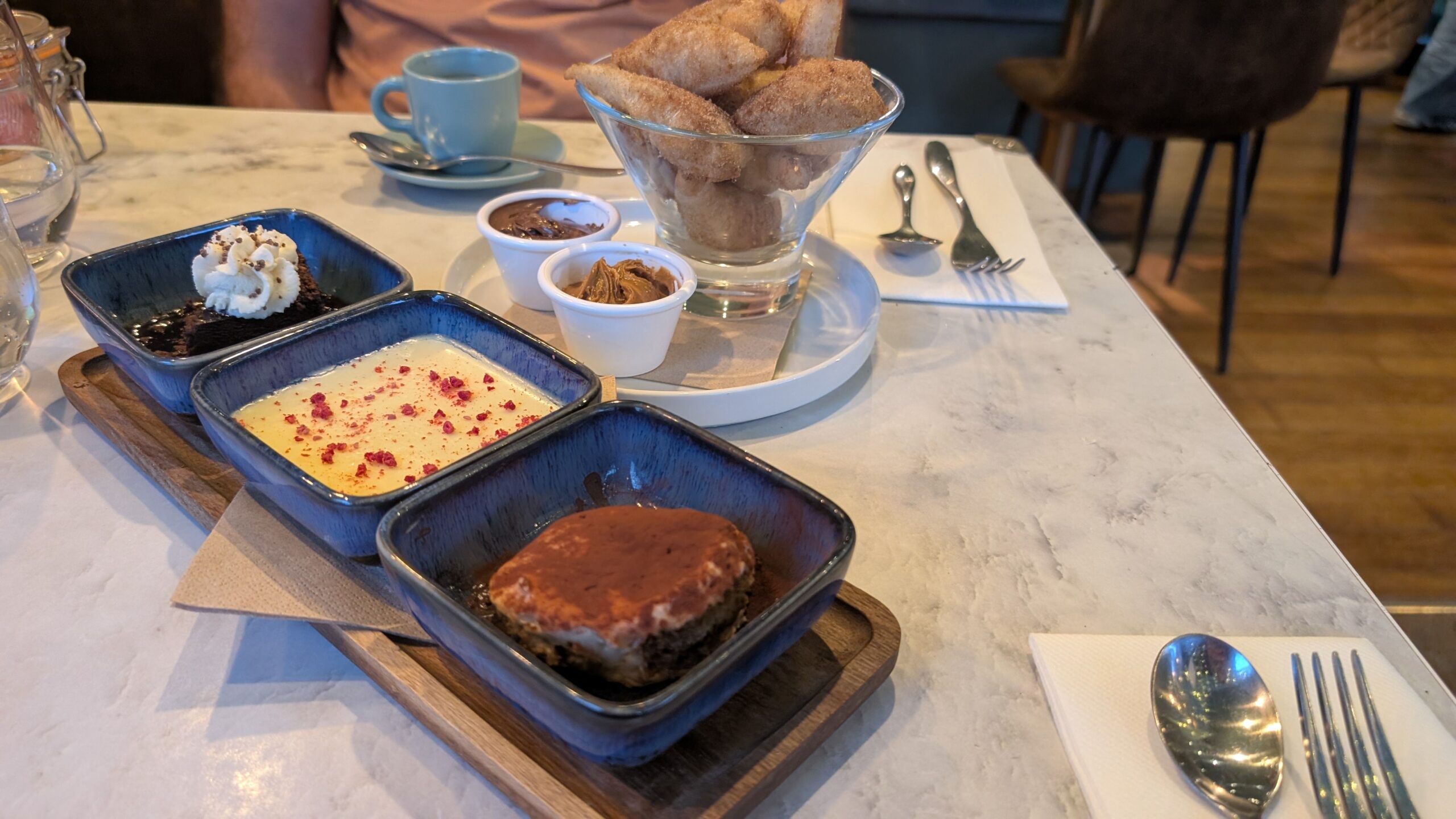 mini trio desserts and donughts 