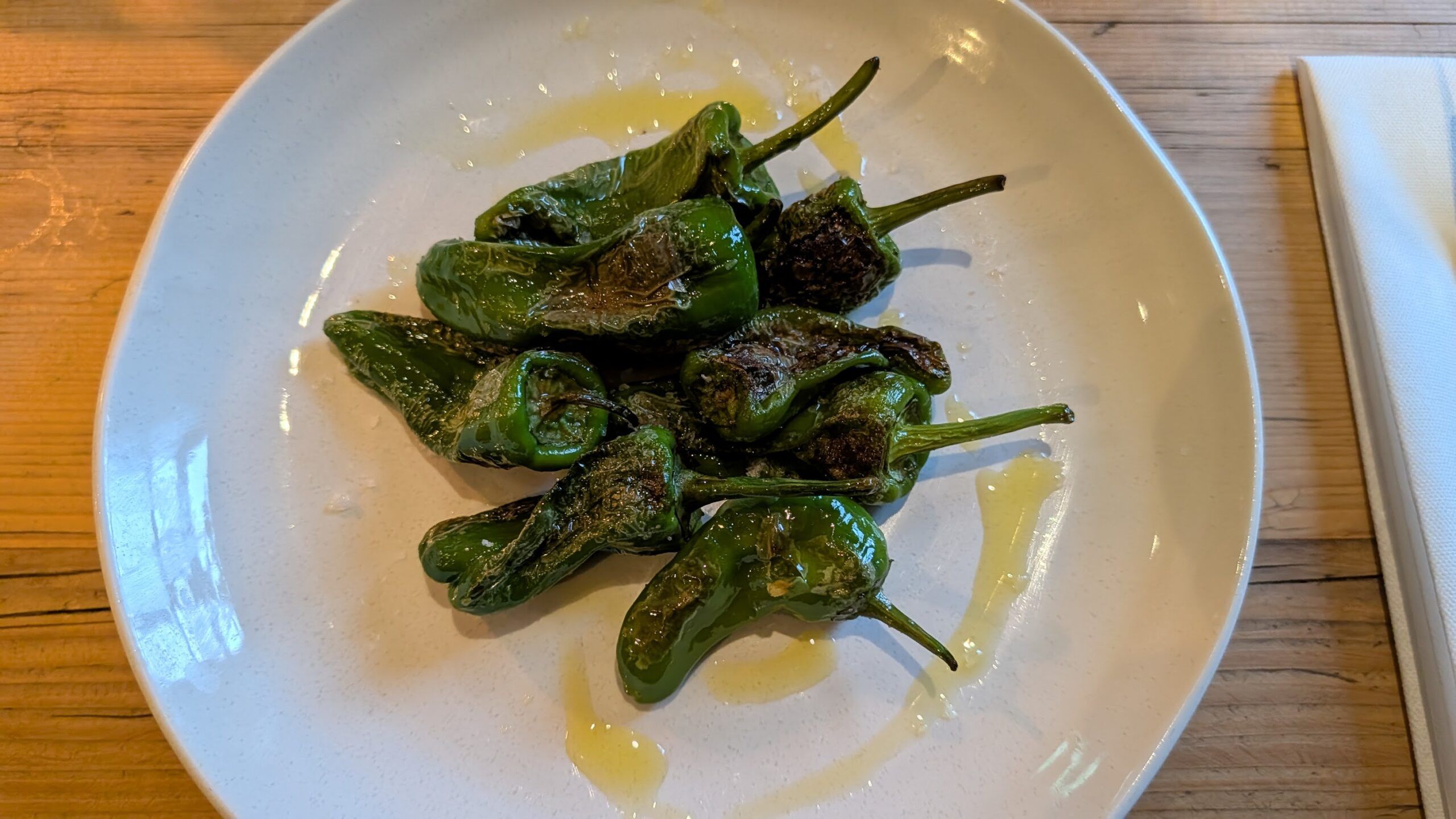 grilled green pepper