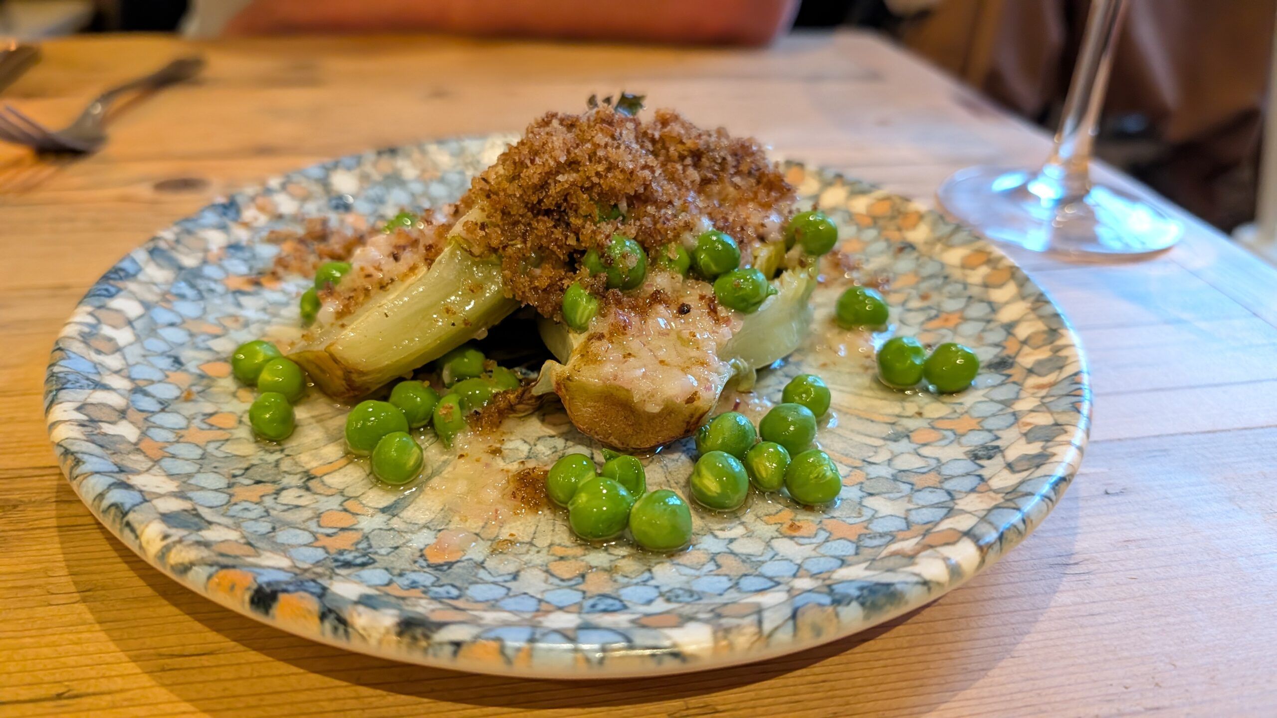 grilled baby gem dish