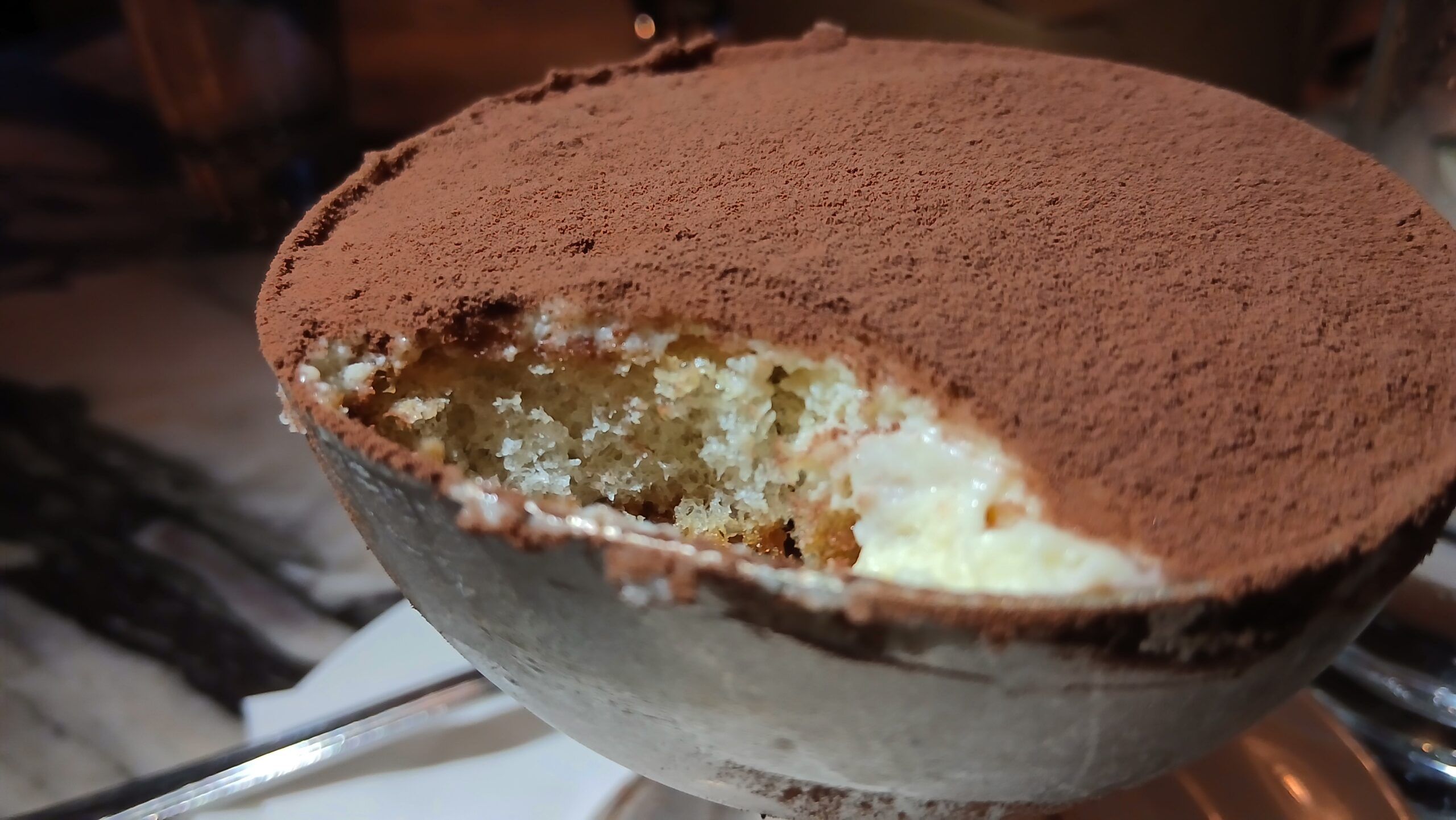 close up shot of tiramisu