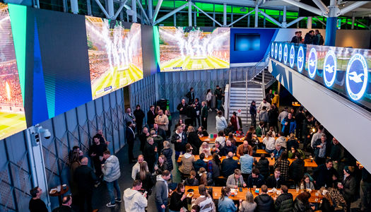 Where to watch the World Cup Live in Brighton. The 2026 World Cup will be shown at the Fanzone in Brighton. American Express Stadium.